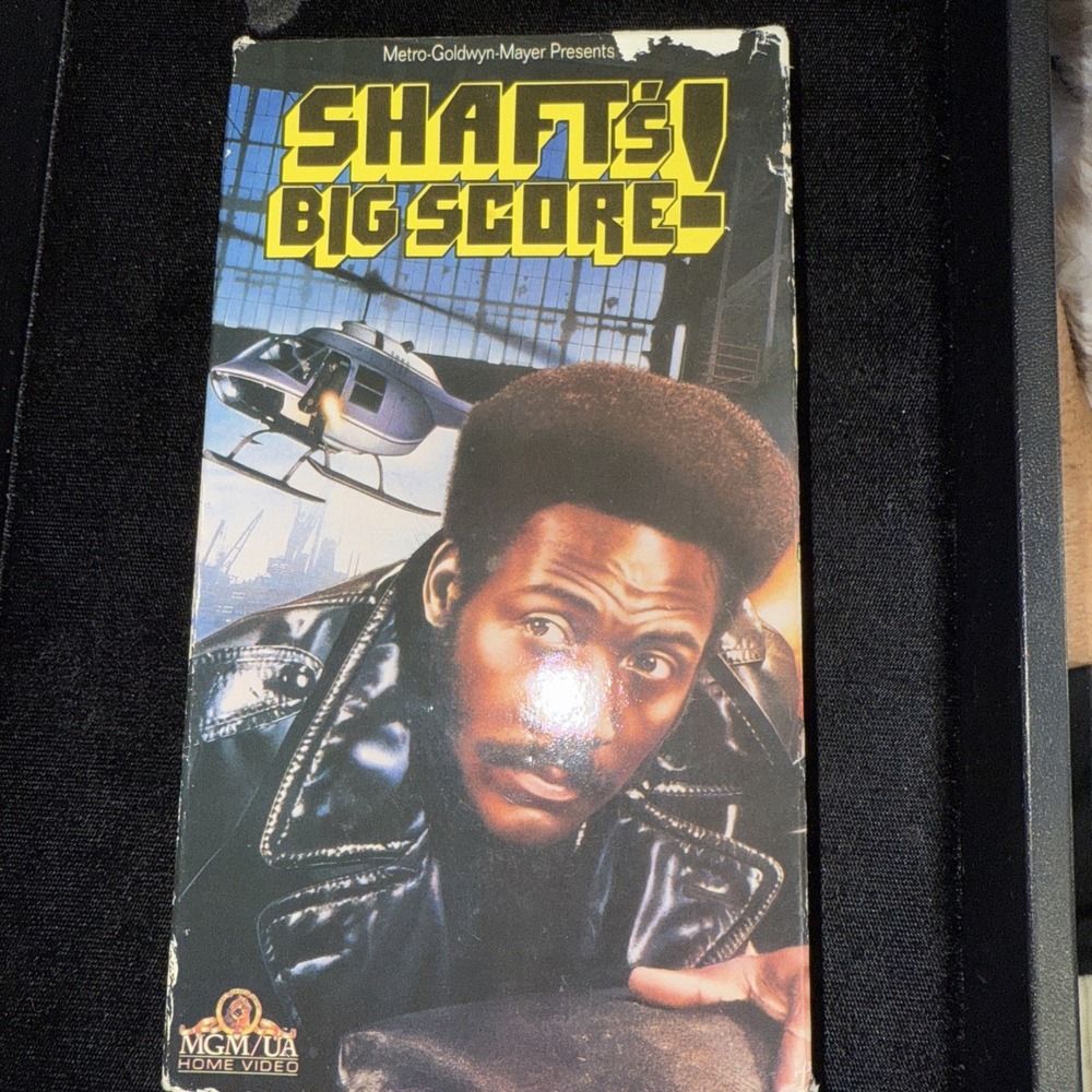 SHAFT BIG SCORE VHS Tape With Original Case 1972 MGM Home Video 4540